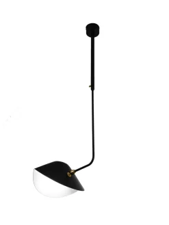 Ceiling Lamp Bookshelves Curved af Serge Mouille