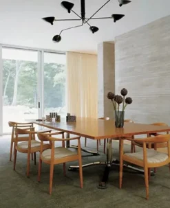 Ceiling Lamp w/6 Rotating Arms af Serge Mouille