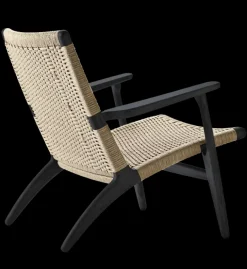CH25 Loungestol, eg hvidolie af Hans J. Wegner