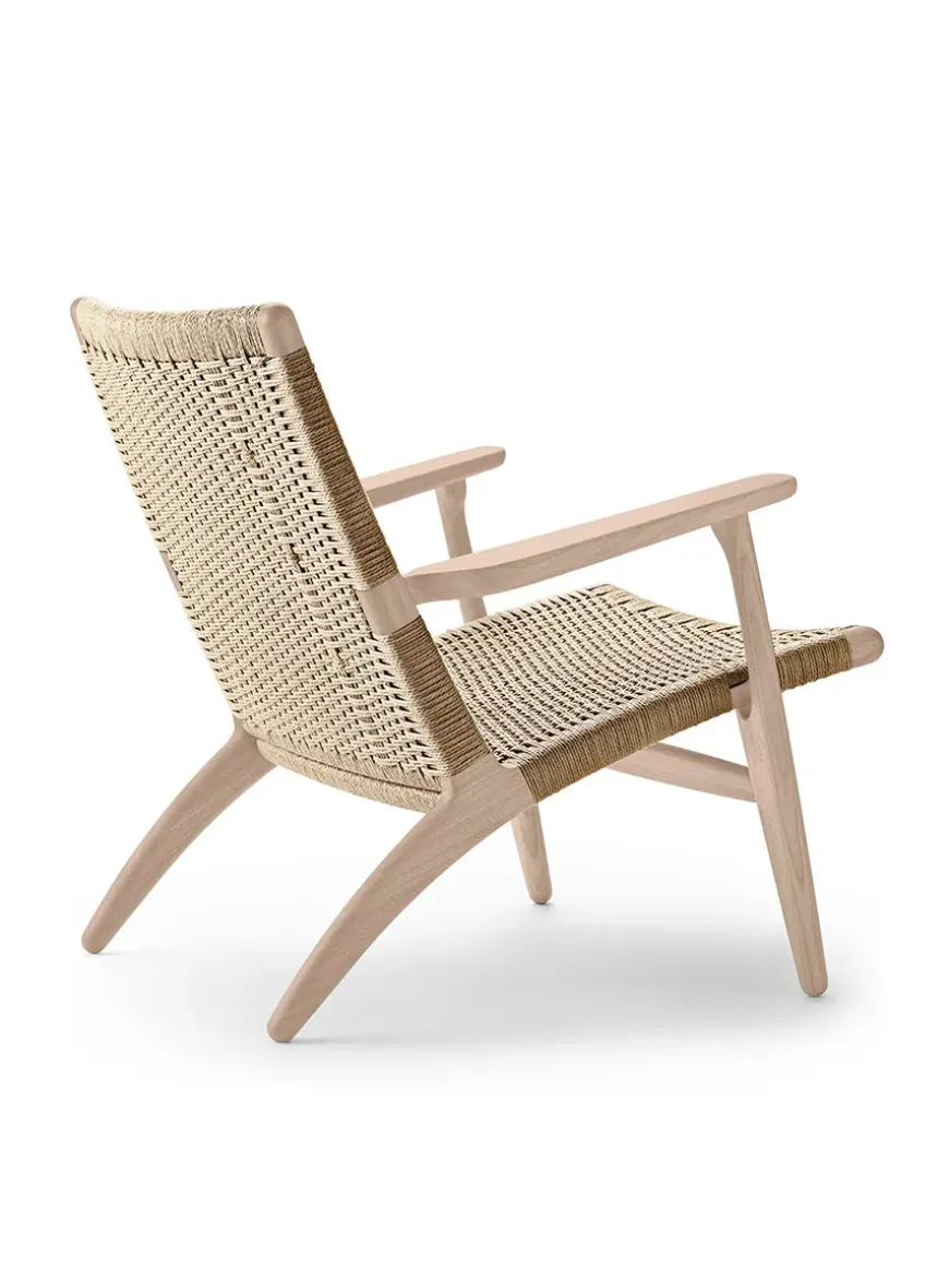 CH25 Loungestol, eg olie af Hans J. Wegner