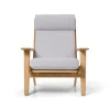 CH291 loungestol, eg olie af Hans J. Wegner