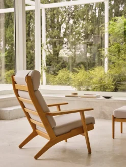 CH291 loungestol, eg olie af Hans J. Wegner