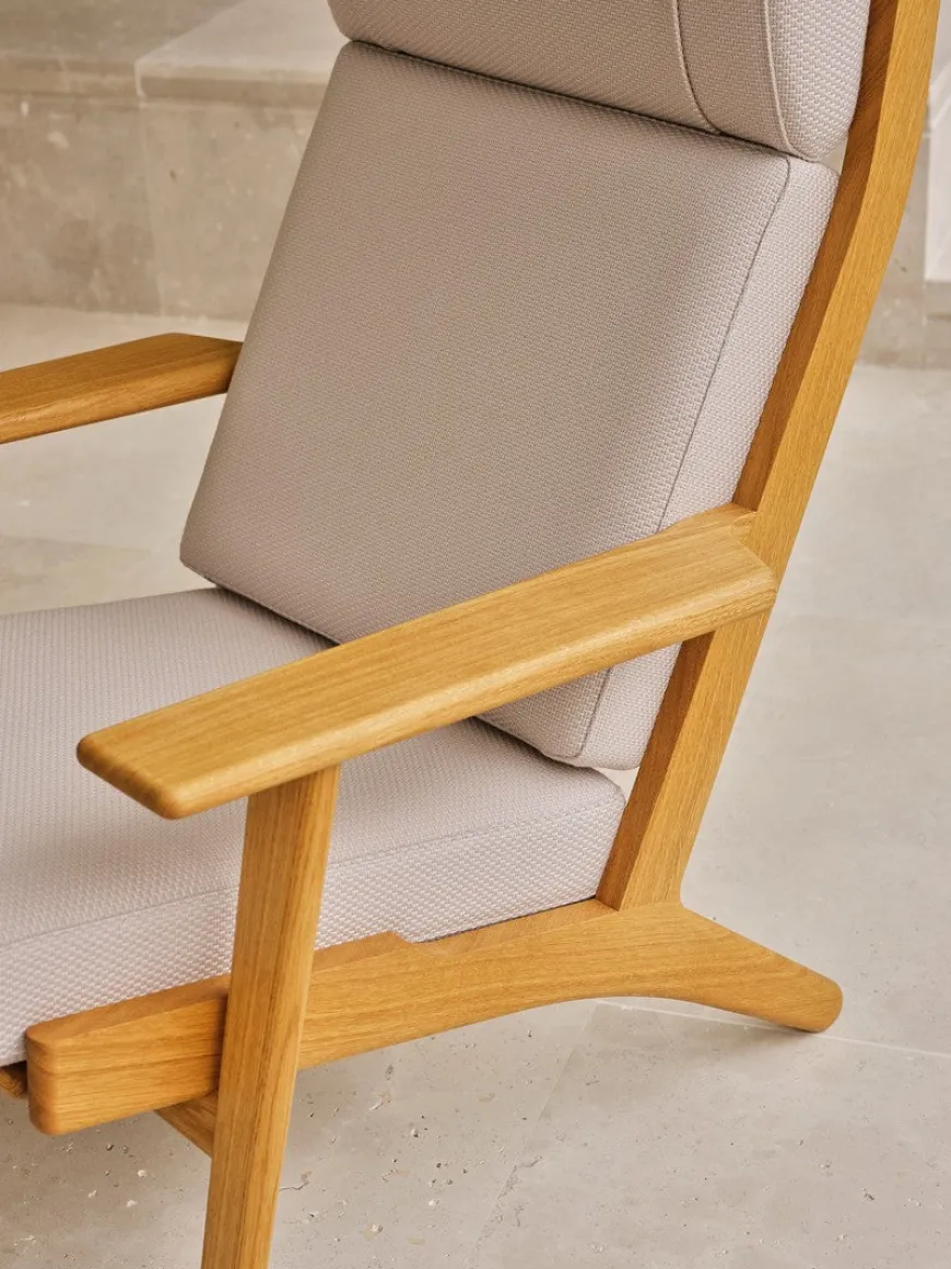 CH291 loungestol, eg olie af Hans J. Wegner