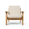 CH290 loungestol, eg olie af Hans J. Wegner