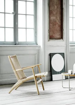 CH25 Loungestol, eg sæbe af Hans J. Wegner