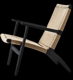 CH25 Loungestol, valnød olie af Hans J. Wegner