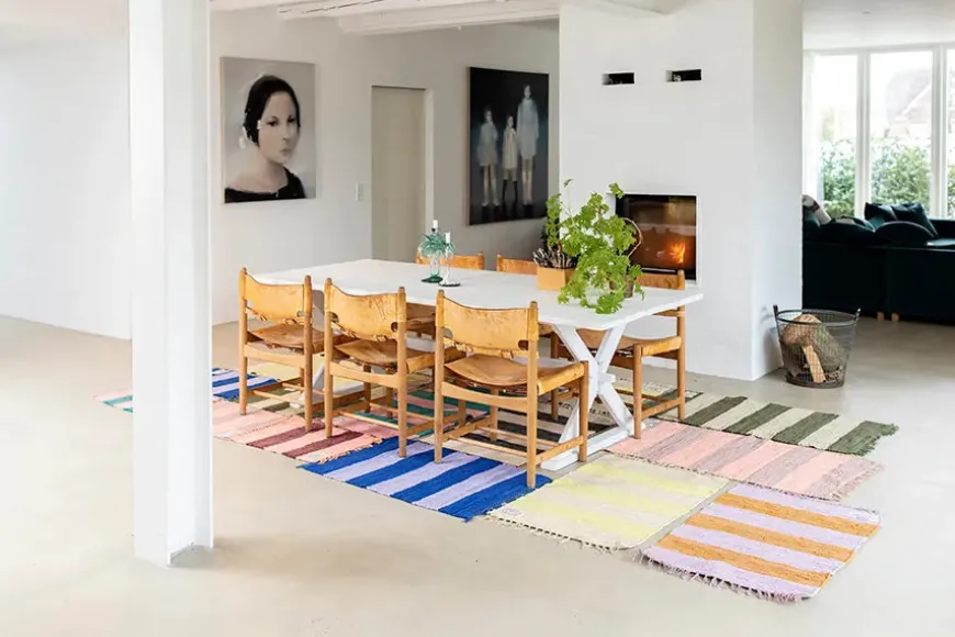 Chindi tæppe, 60x120 cm fra Bongusta