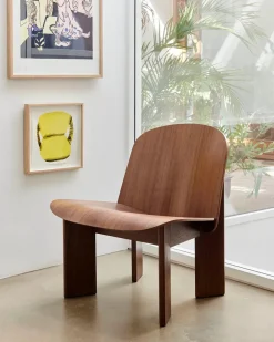 Chisel Lounge Chair u/polstring fra Hay