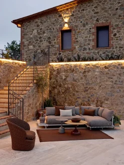 Coast Loungestol med. Swivel, umber brown fra Cane-line