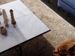 Coffee Table 90, hvid marmor fra HANDVÄRK