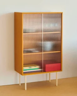 Colour Cabinet, medium med glasdøre fra Hay