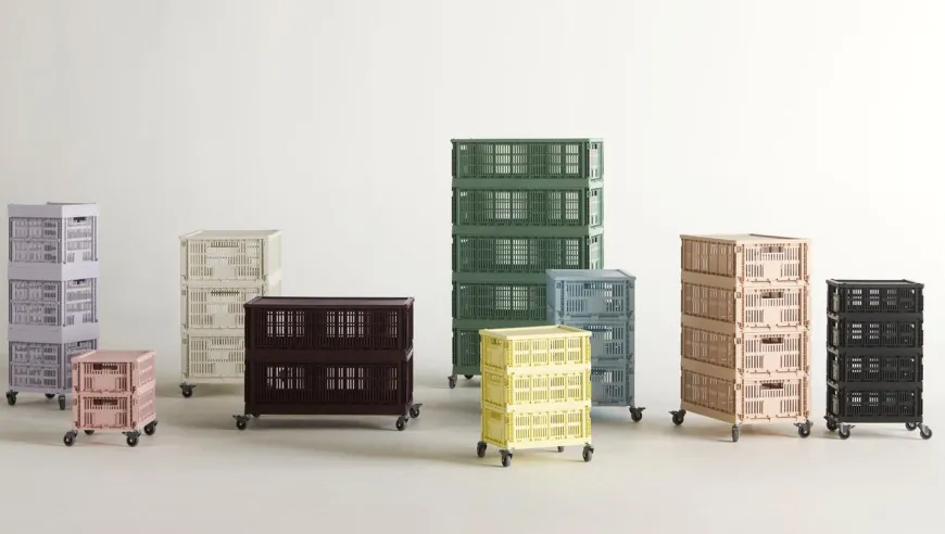 Colour Crate hjul, large 4 stk. fra Hay