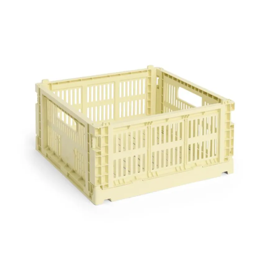 Colour Crate Medium Square, Light yellow fra Hay