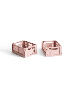 Colour Crate Mini 2 Stk., blush fra Hay