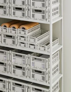 Colour Crate Mini Oblong, Charcoal fra Hay