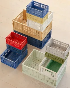 Colour Crate Small, Dark green fra Hay