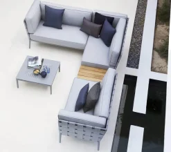 Conic 2 pers. Modulsofa, højre inkl. hyndesæt fra Cane-line