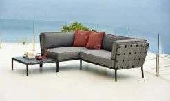 Conic 2 pers. Modulsofa, højre inkl. hyndesæt fra Cane-line