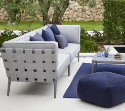 Conic 2 pers. Modulsofa, venstre inkl. hyndesæt fra Cane-line