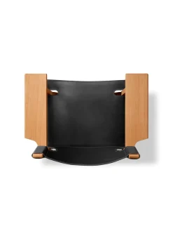 Den Spanske Stol i cognac læder, eg lys olie af Børge Mogensen