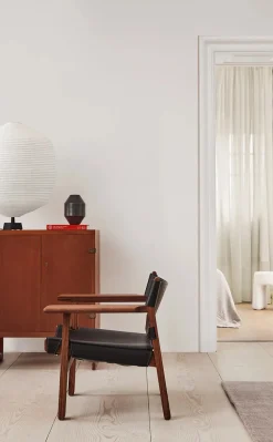 Den Spanske Stol i cognac læder, eg sæbe af Børge Mogensen