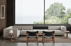 Den Spanske Stol i mørkebrun læder, eg olie af Børge Mogensen