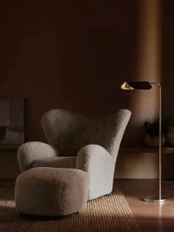 Den Trætte Mand inkl. Skammel, moonlight fra Audo Copenhagen