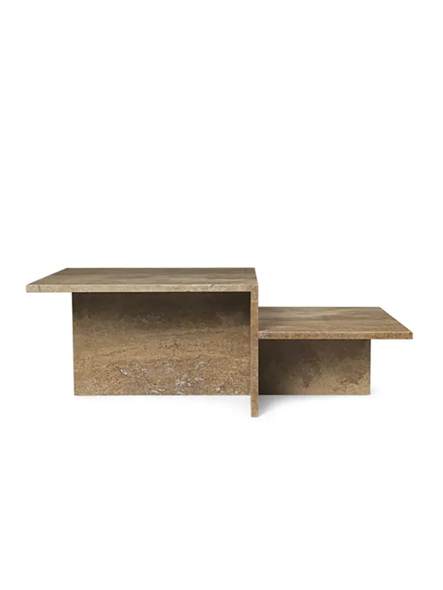 Distinct Coffee Table, Travertine fra Ferm Living