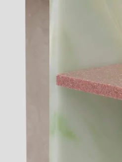 Distinct Side Table, Dark Brown Travertine fra Ferm Living