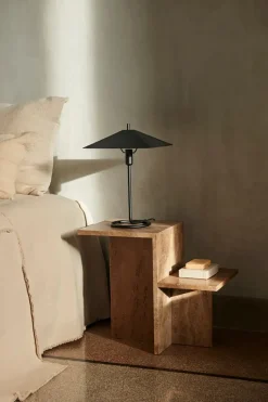 Distinct Side Table, Travertine fra Ferm Living