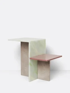 Distinct Side Table, Travertine fra Ferm Living
