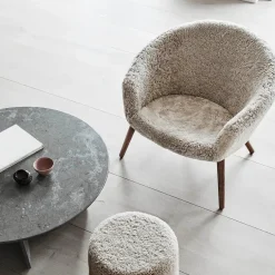 Ditzel Lounge Chair, lammeskind fra Fredericia Furniture