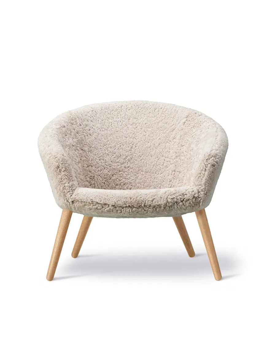 Ditzel Lounge Chair, lammeskind fra Fredericia Furniture