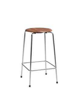 Dot Barstol m. 4 ben, valnød finer af Arne Jacobsen