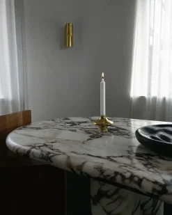 Doublet Candleholder Small, gold fra Hein Studio