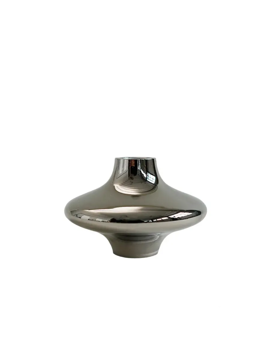 Doublet Candleholder Small, silver fra Hein Studio