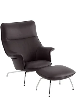 Doze Lounge Chair inkl. Fodskammel, ocean 80 fra Muuto