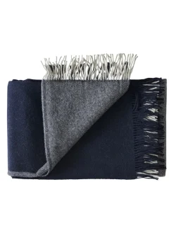 Drejø Plaid, midnight fra Silkeborg Uldspinderi