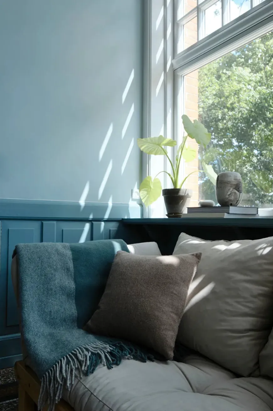 Drejø Plaid, rosa fra Silkeborg Uldspinderi