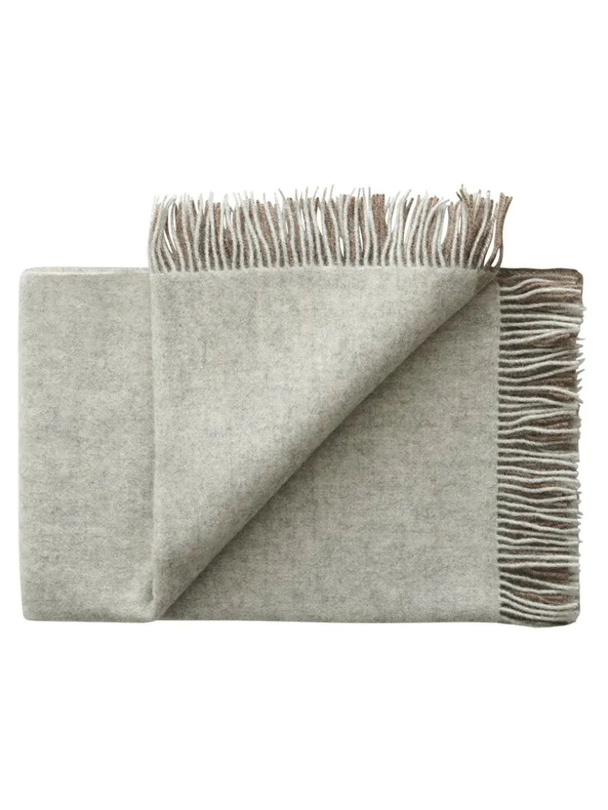 Drejø Plaid, rosa fra Silkeborg Uldspinderi