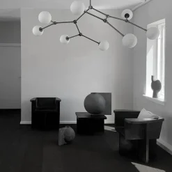 Drop Bulp Chandelier, grey fra 101 Copenhagen