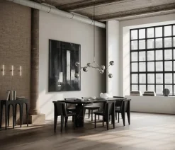 Drop Chandelier Globe, Burned Black fra 101 Copenhagen