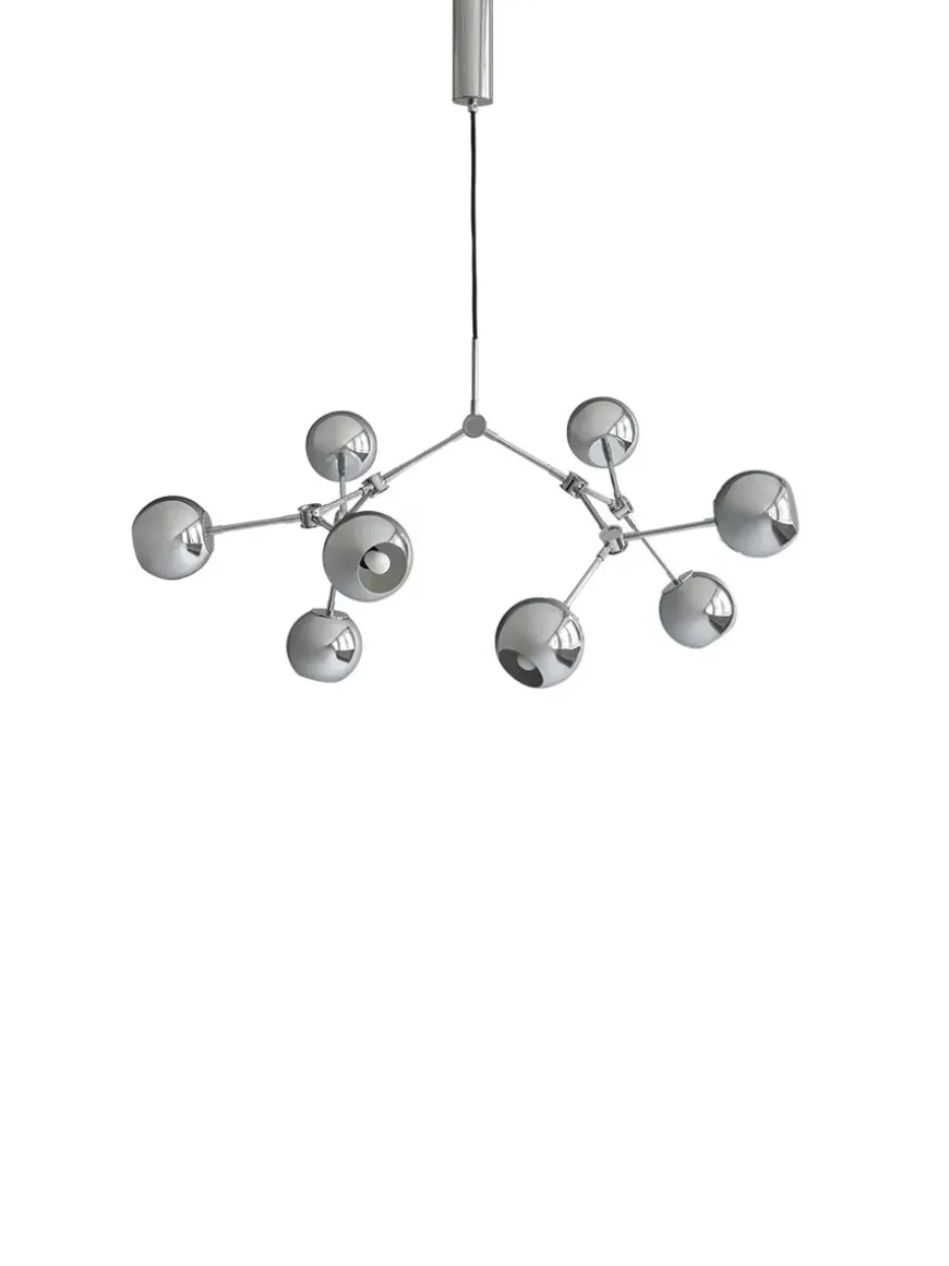 Drop Chandelier Globe, Mini, Burned Black fra 101 Copenhagen
