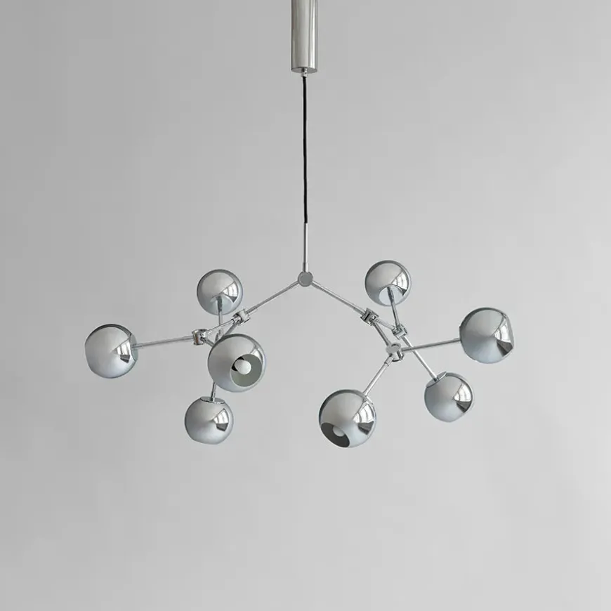 Drop Chandelier Globe, Mini, Burned Black fra 101 Copenhagen