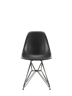 Eames Fiberglass Chair DSR, sortlakeret fra Vitra