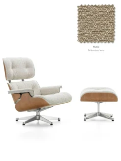 Eames Lounge Chair inkl. Fodskammel, valnød/Nubia fra Vitra