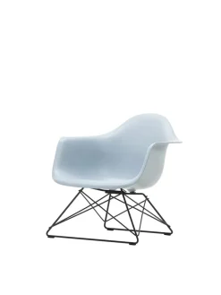 Eames Plastic Armchair LAR, sortlakeret fra Vitra