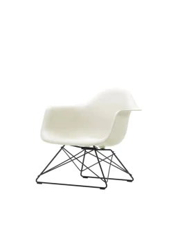 Eames Plastic Armchair LAR, sortlakeret fra Vitra