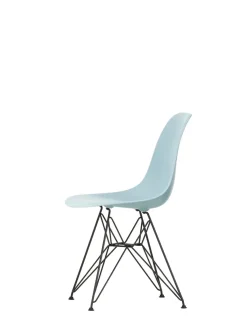 Eames Plastic Side Chair DSR, sort pulverlakeret fra Vitra