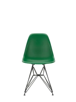 Eames Plastic Side Chair DSR, sort pulverlakeret fra Vitra